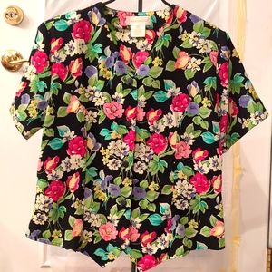 'Christie & Jill' Print Top Size L , Polyester.